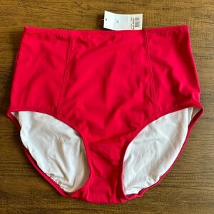Red High waisted Bottoms